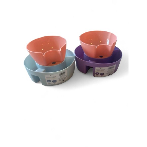 NEW Lot of 4 Assorted Snack Bowl & Water Bottle Bowls for Tumbler Stanley Etc - Picture 1 of 3